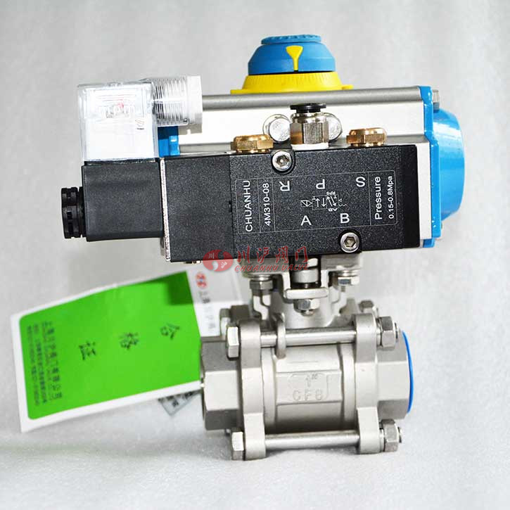 氣動內(nèi)螺紋球閥實(shí)物圖