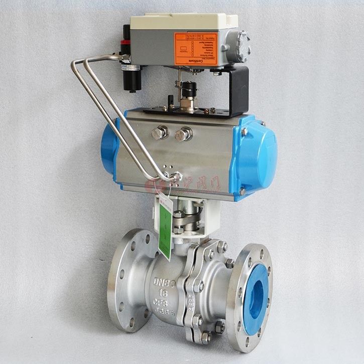 氣動調節(jié)球閥實物圖