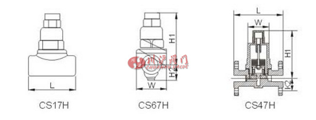 可調(diào)雙金屬片式蒸汽疏水閥結構圖
