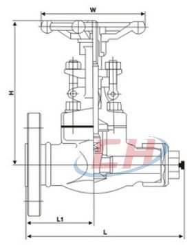 鍛鋼放空導淋閥結(jié)構(gòu)圖